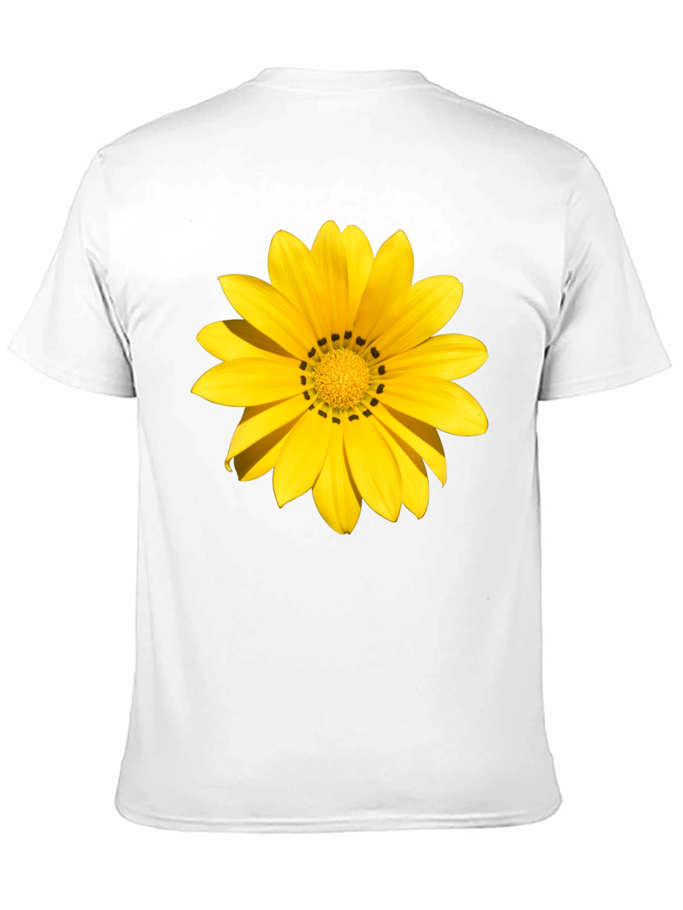 Yellow Flower Graphic Tee - Black Unisex Shirt