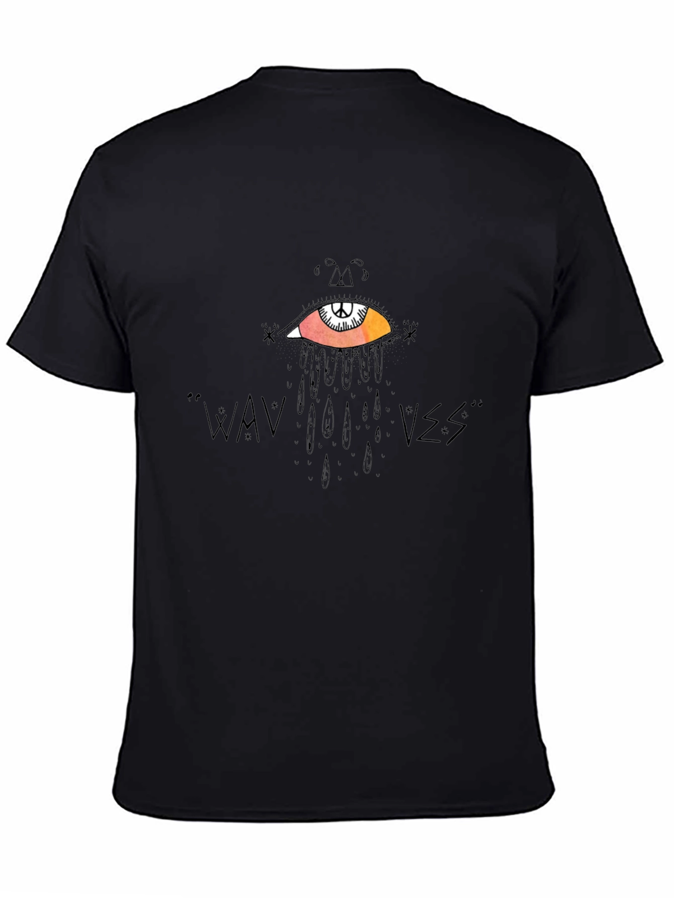 WAVVES Graphic Print Black T-Shirt