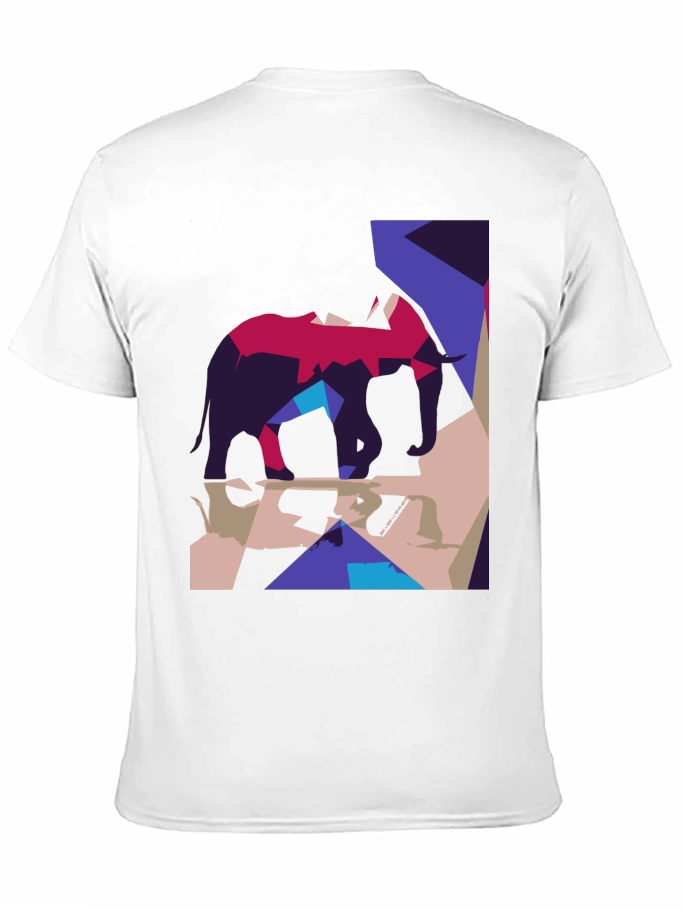 Abstract Elephant Graphic Tee - Modern Art Shirt