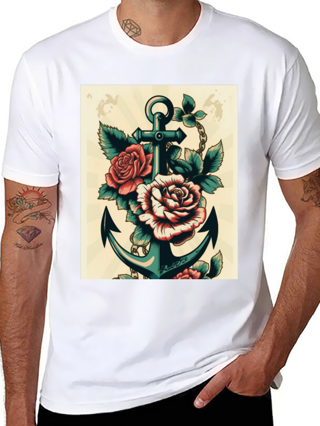 Anchor & Roses Graphic T-Shirt