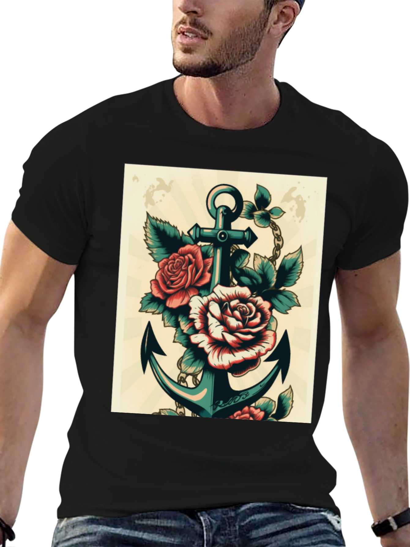 Anchor & Roses Graphic T-Shirt