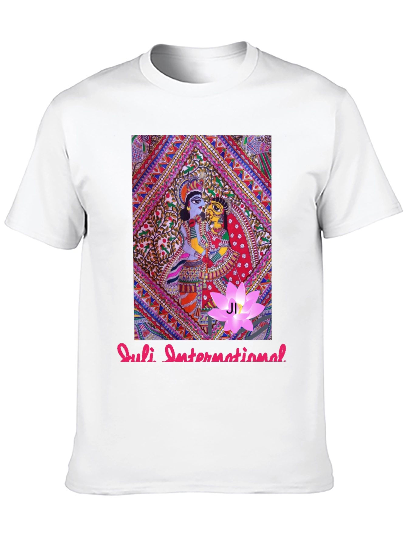 Artistic Print Black T-Shirt