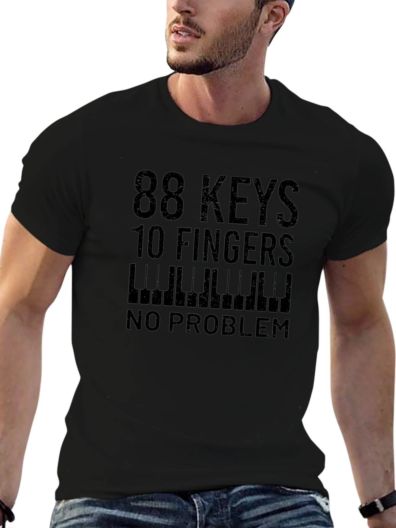 88 Keys 10 Fingers No Problem T-Shirt