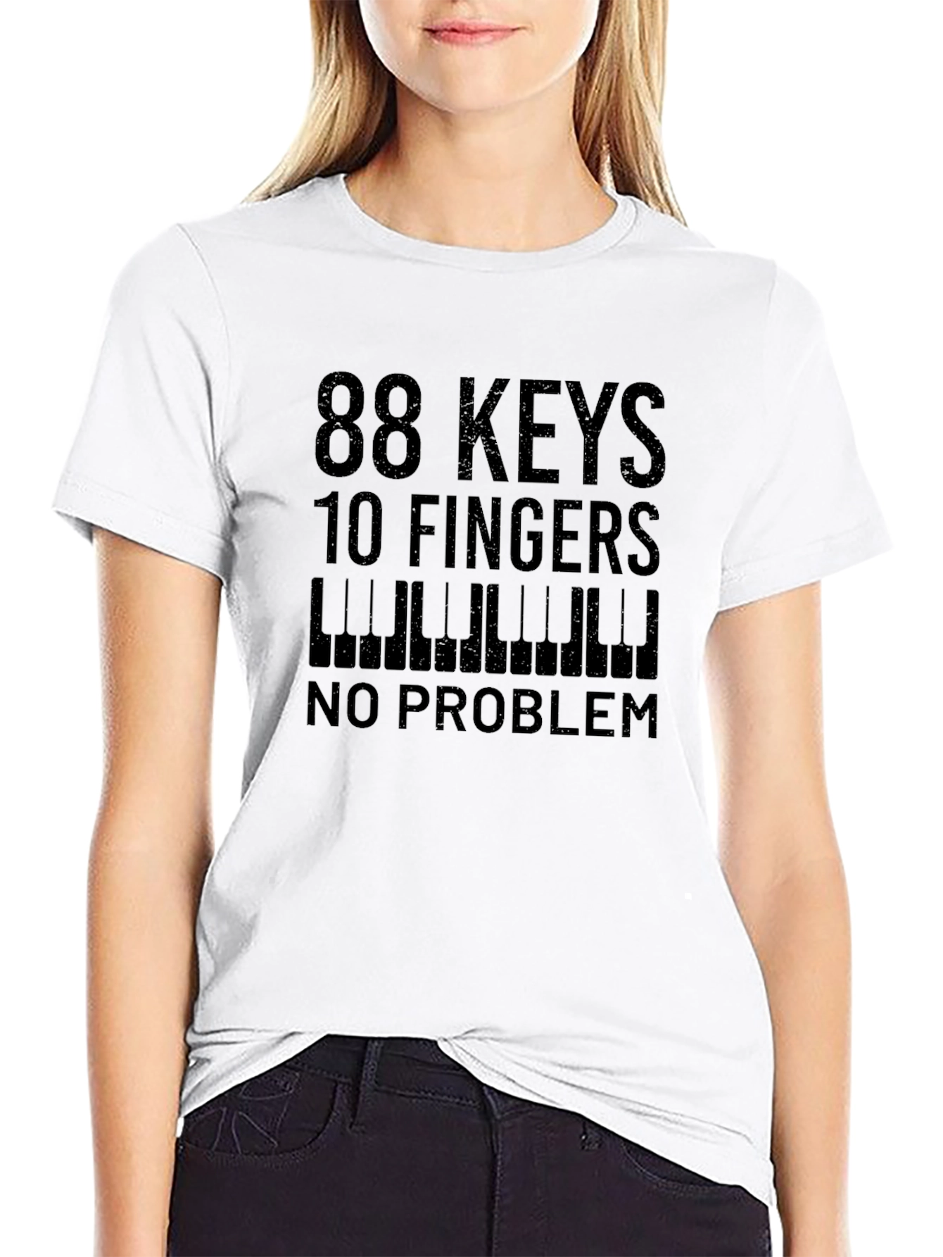 88 Keys 10 Fingers No Problem T-Shirt