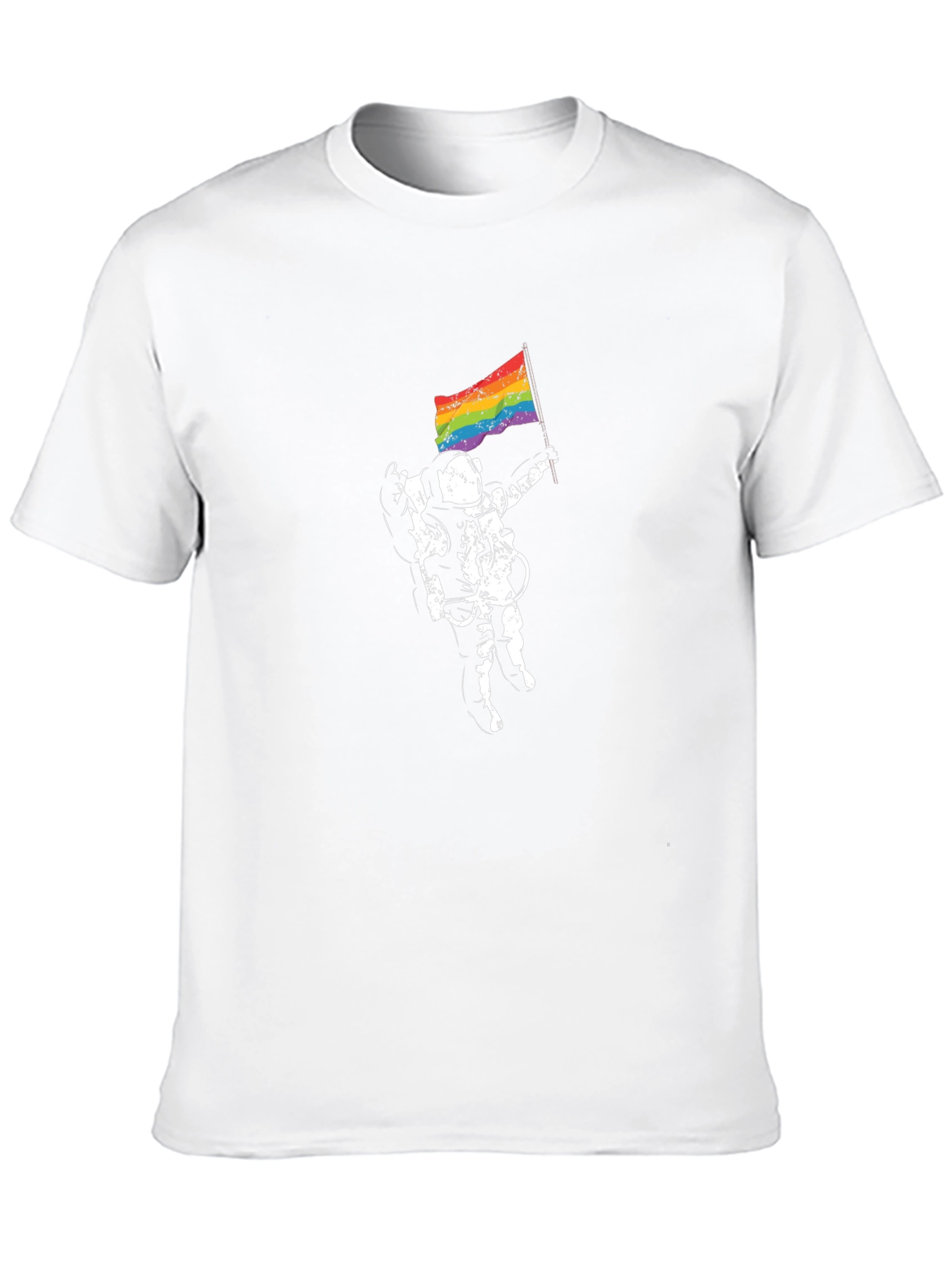 Astronaut Pride T-Shirt - Unisex Black Tee