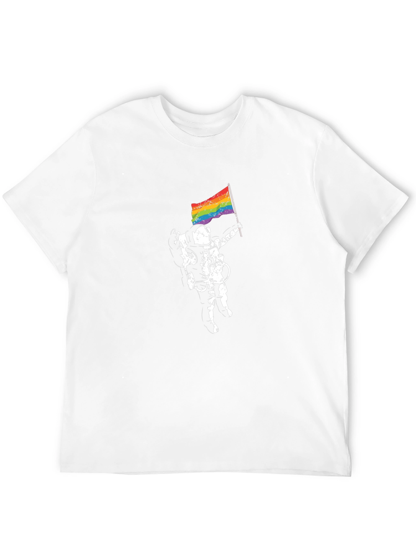 Astronaut Pride T-Shirt - Unisex Black Tee
