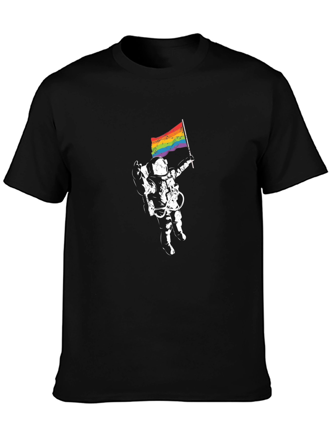 Astronaut Pride T-Shirt - Unisex Black Tee