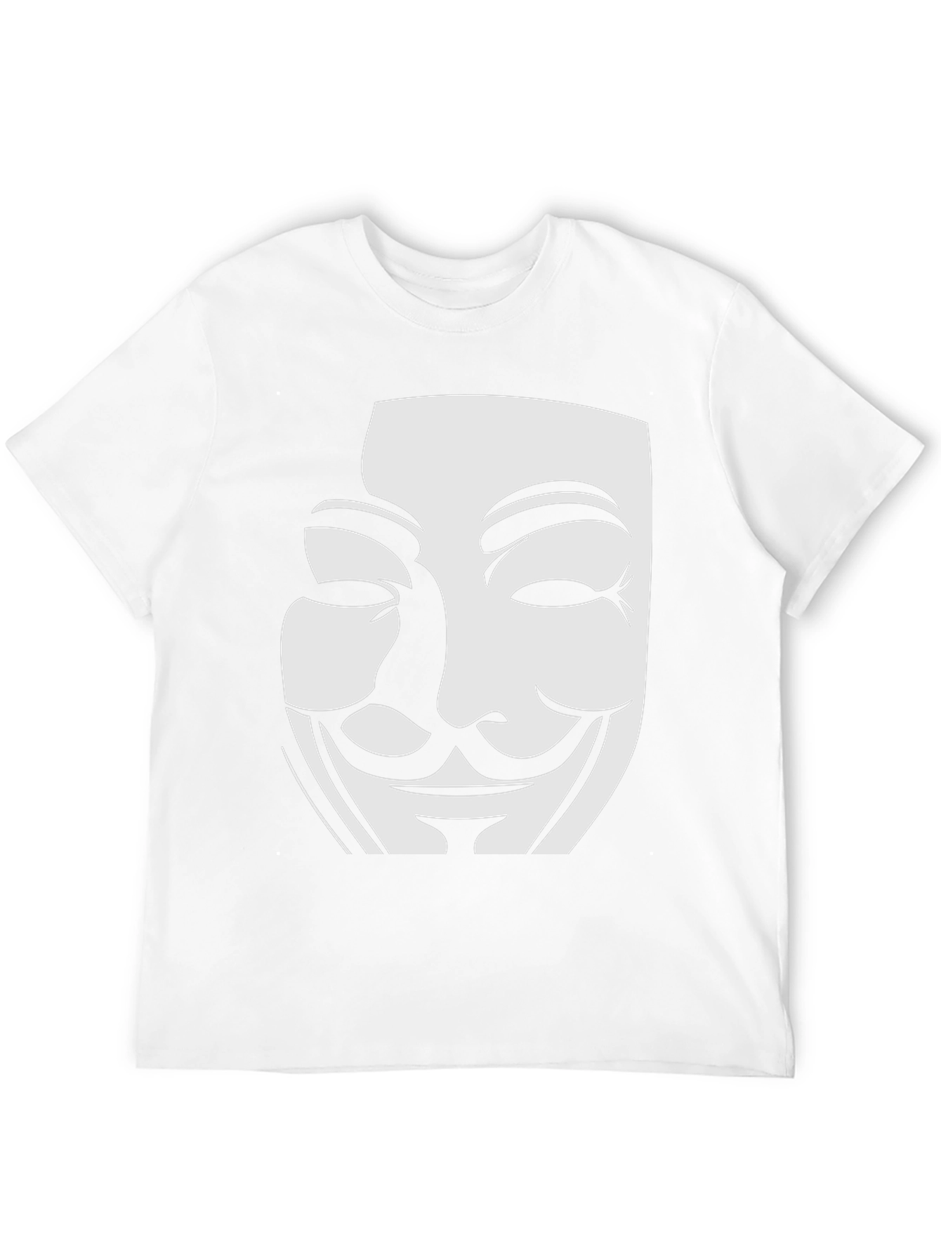 Anonymous Mask Graphic Tee - Black
