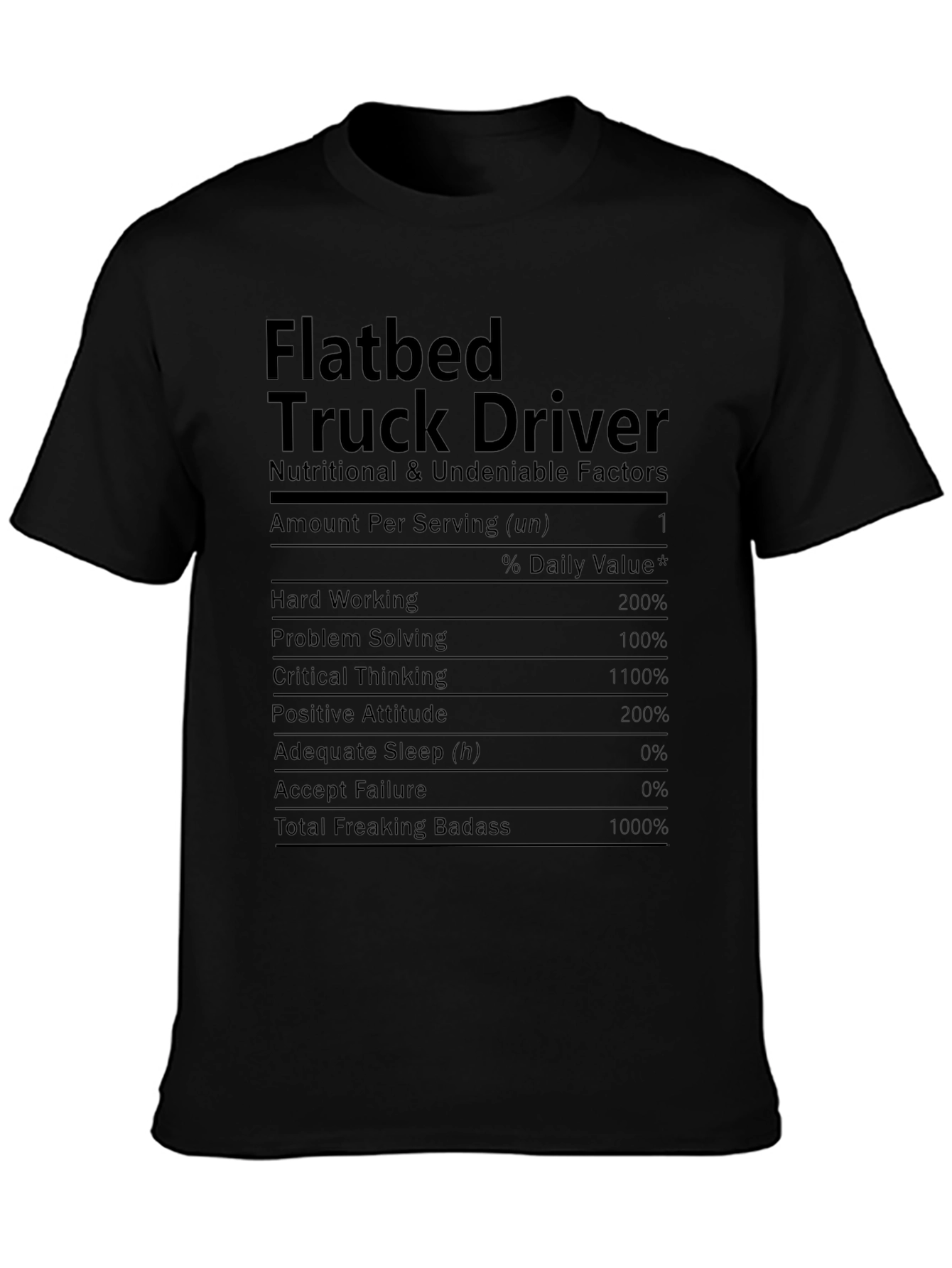 Flatbed Truck Driver Novelty T-Shirt