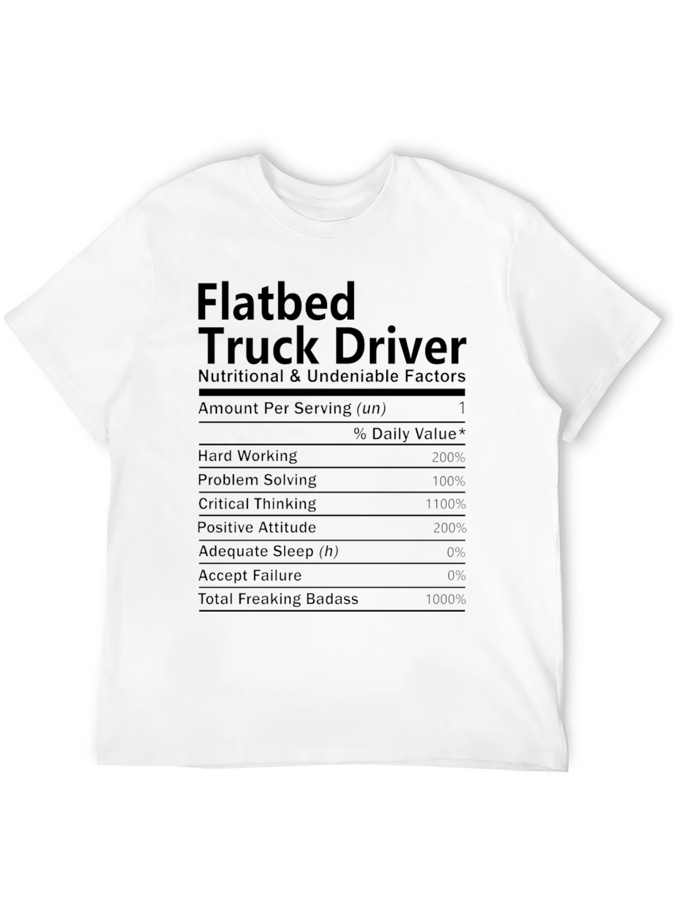Flatbed Truck Driver Novelty T-Shirt