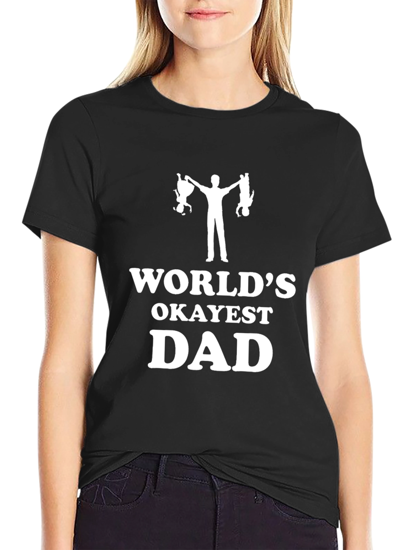 Worlds Okayest Dad Graphic T-Shirt