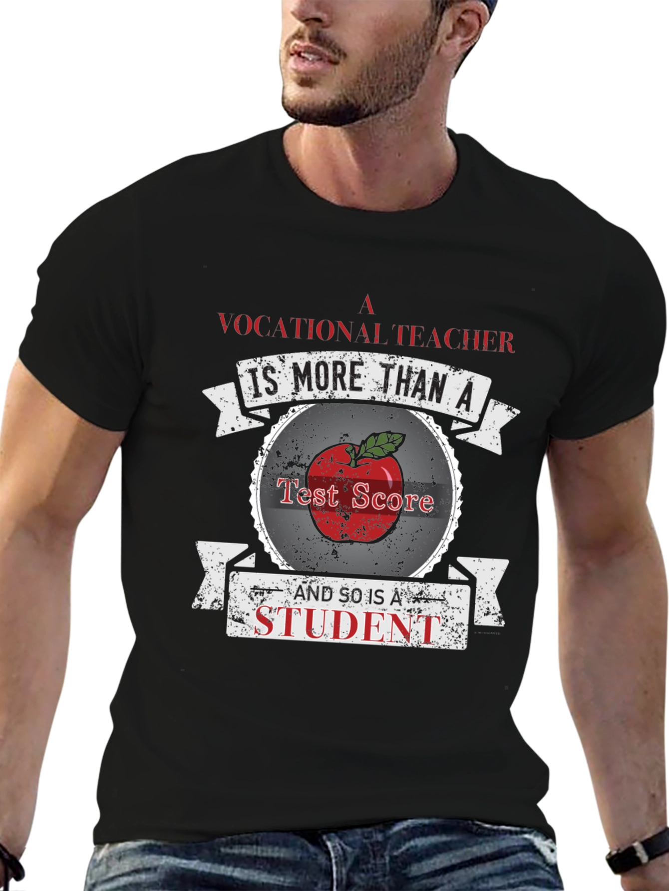 Vocational Teacher Student T-Shirt - Black