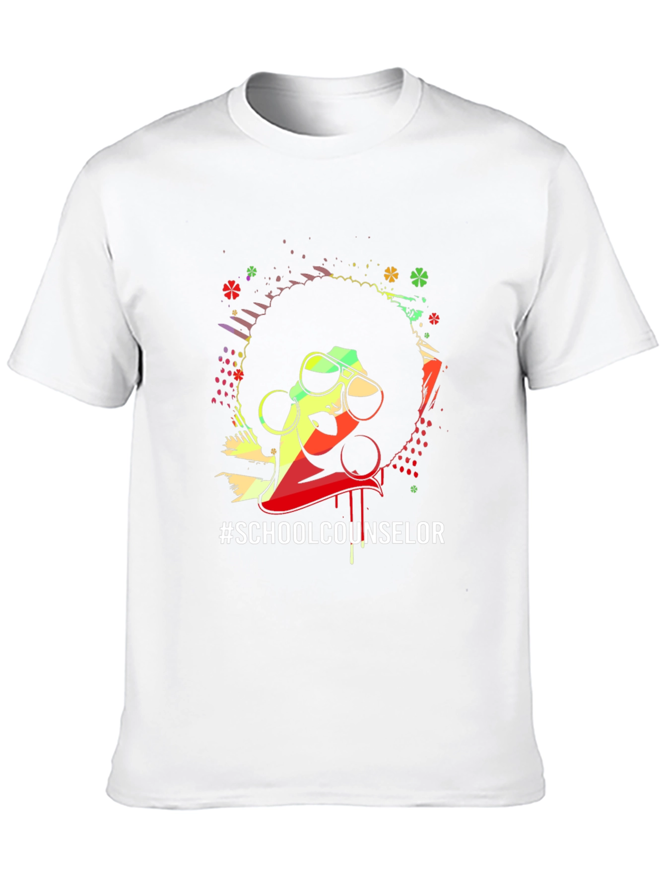 Afro School Counselor Graphic Tee