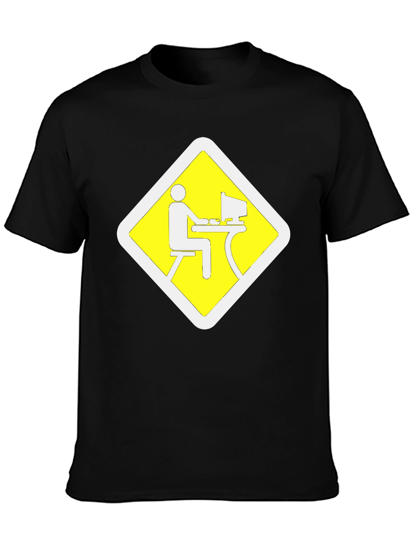 Work From Home Zone Black T-Shirt