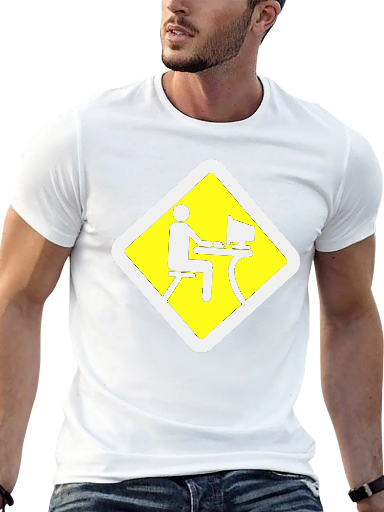 Work From Home Zone Black T-Shirt
