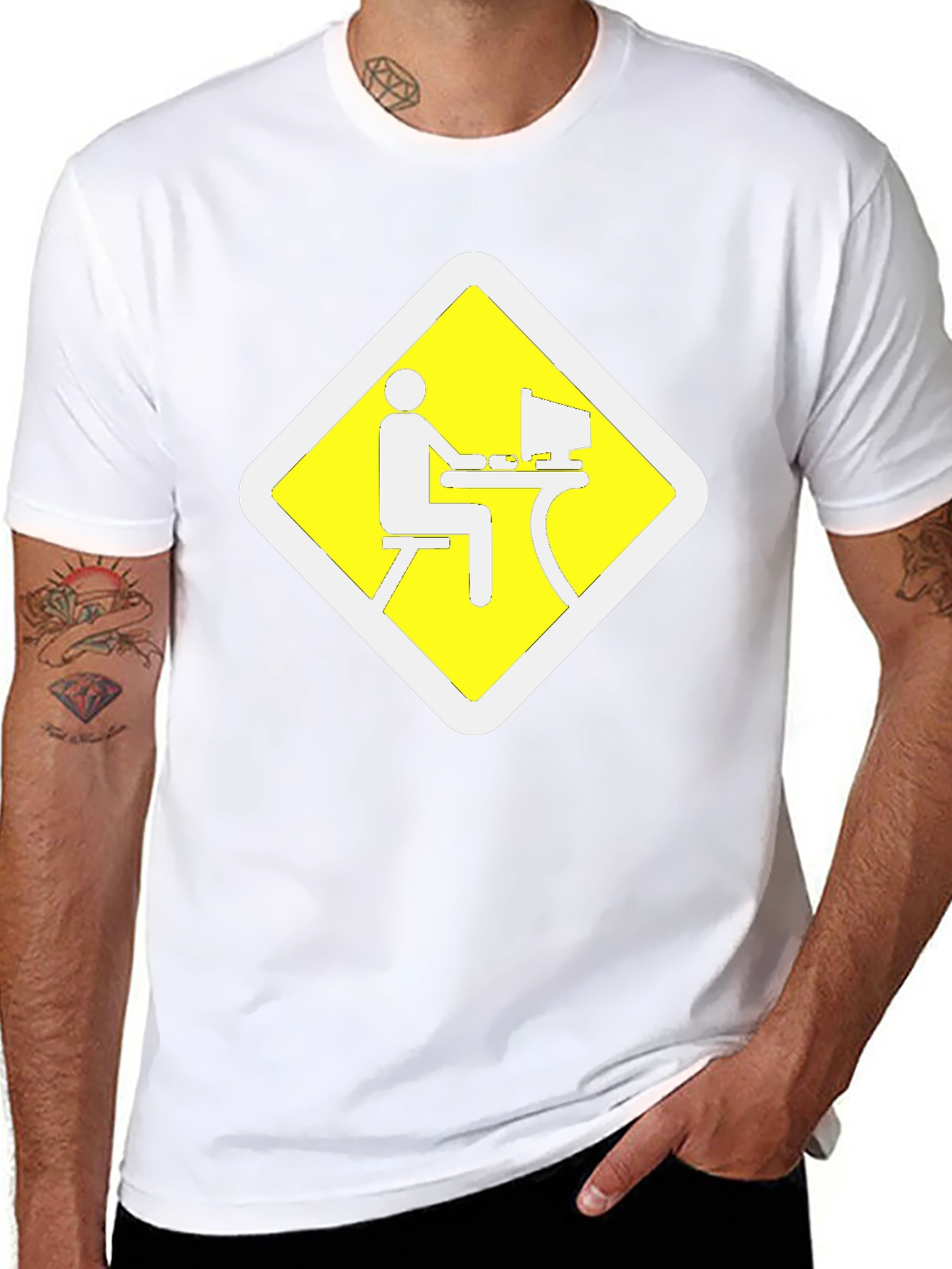 Work From Home Zone Black T-Shirt