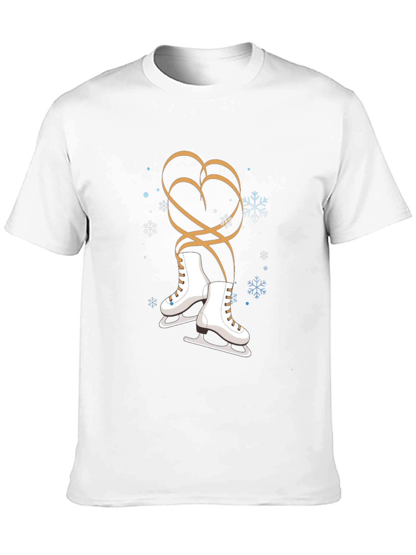 Winter Ice Skating Heart T-Shirt