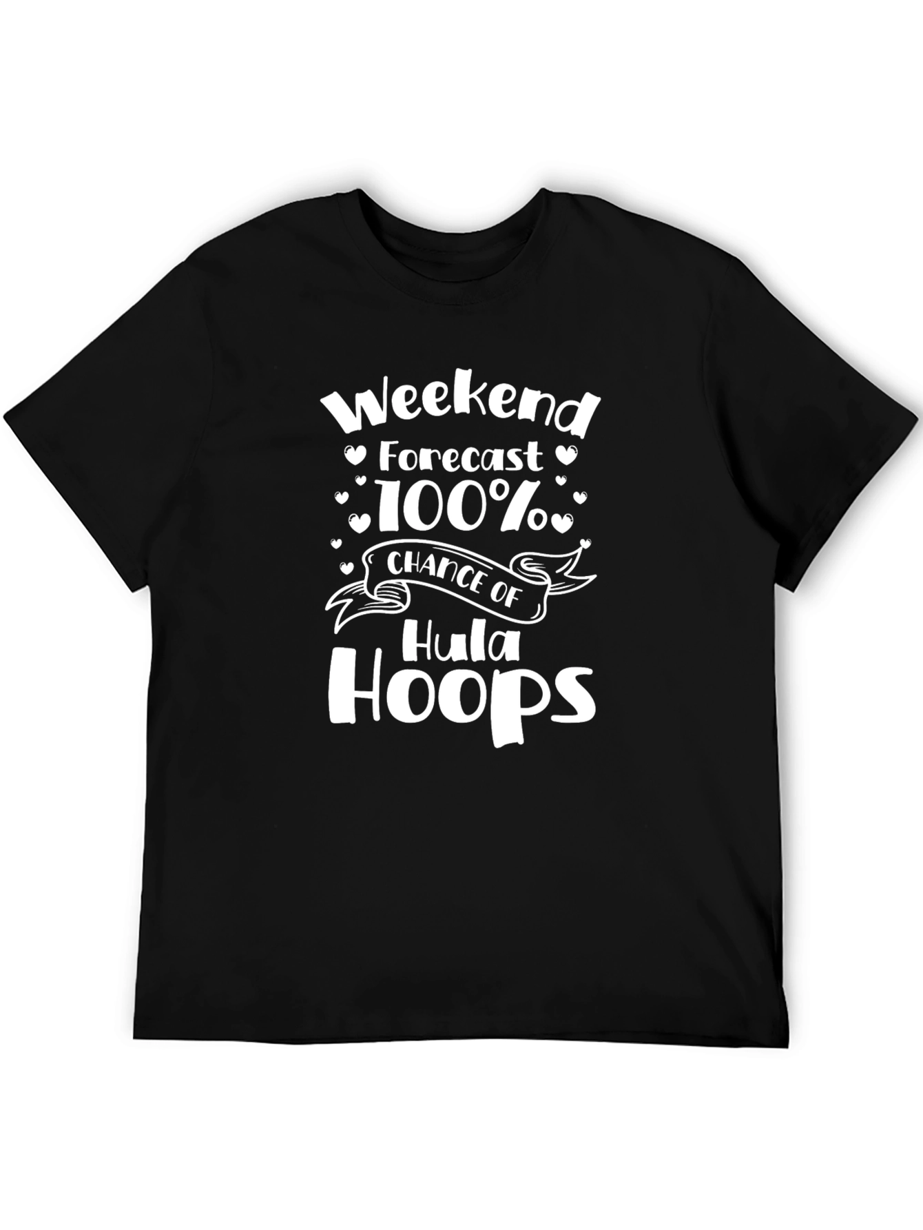 Weekend Forecast Hula Hoops Graphic T-Shirt