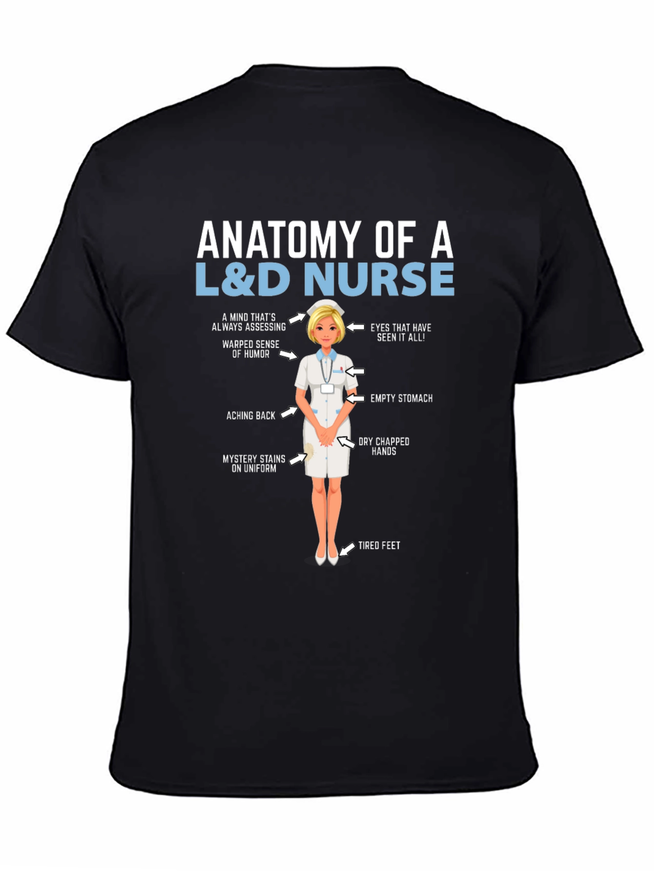 Anatomy of a L&D Nurse T-Shirt