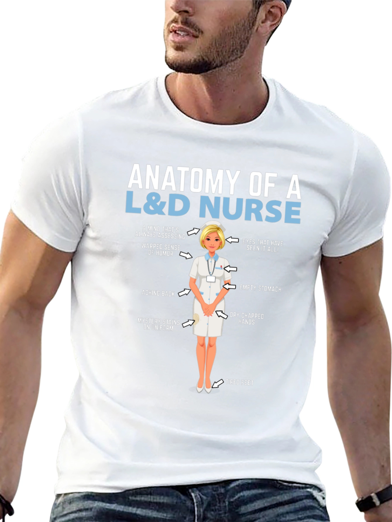 Anatomy of a L&D Nurse T-Shirt