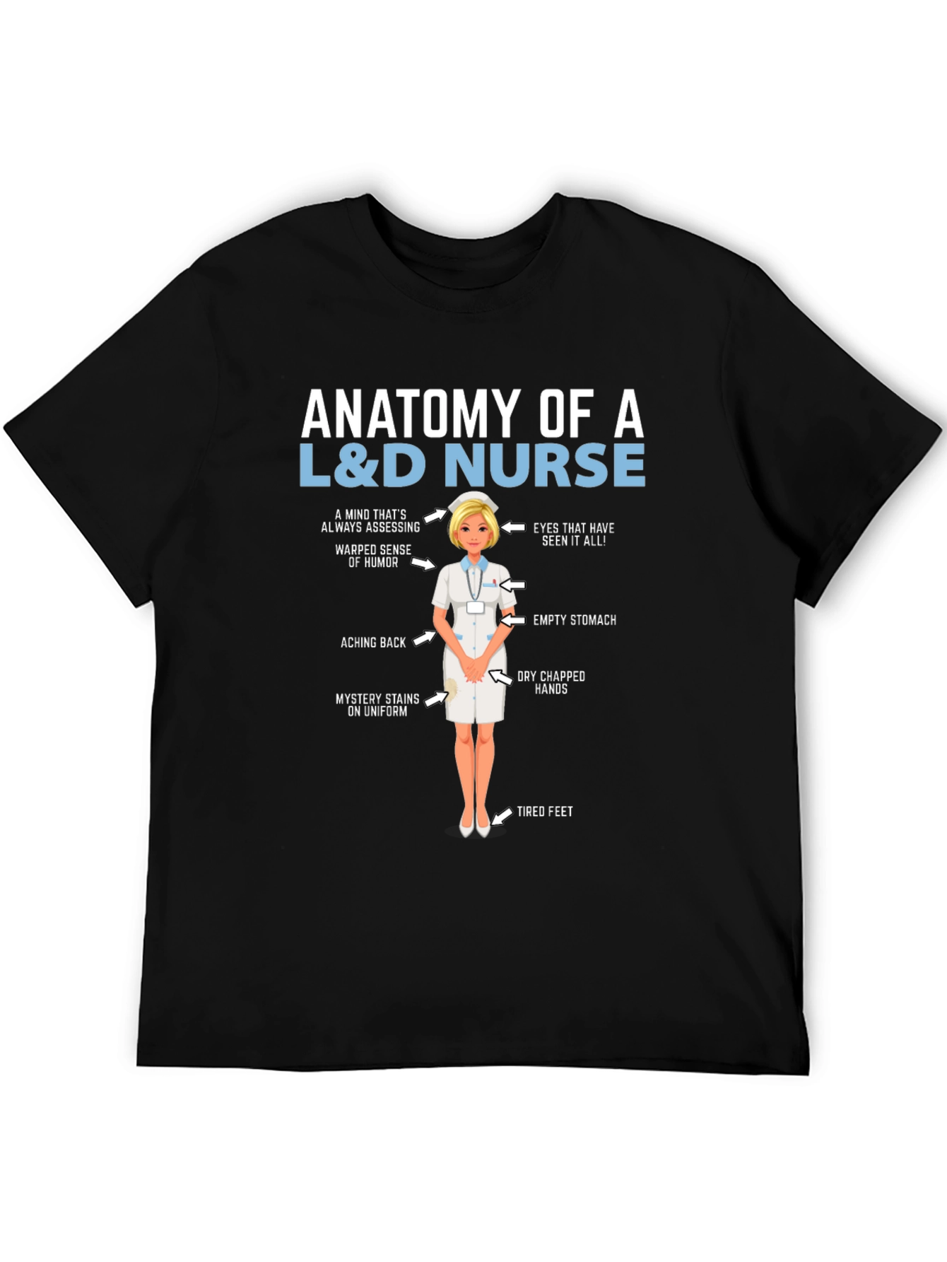 Anatomy of a L&D Nurse T-Shirt