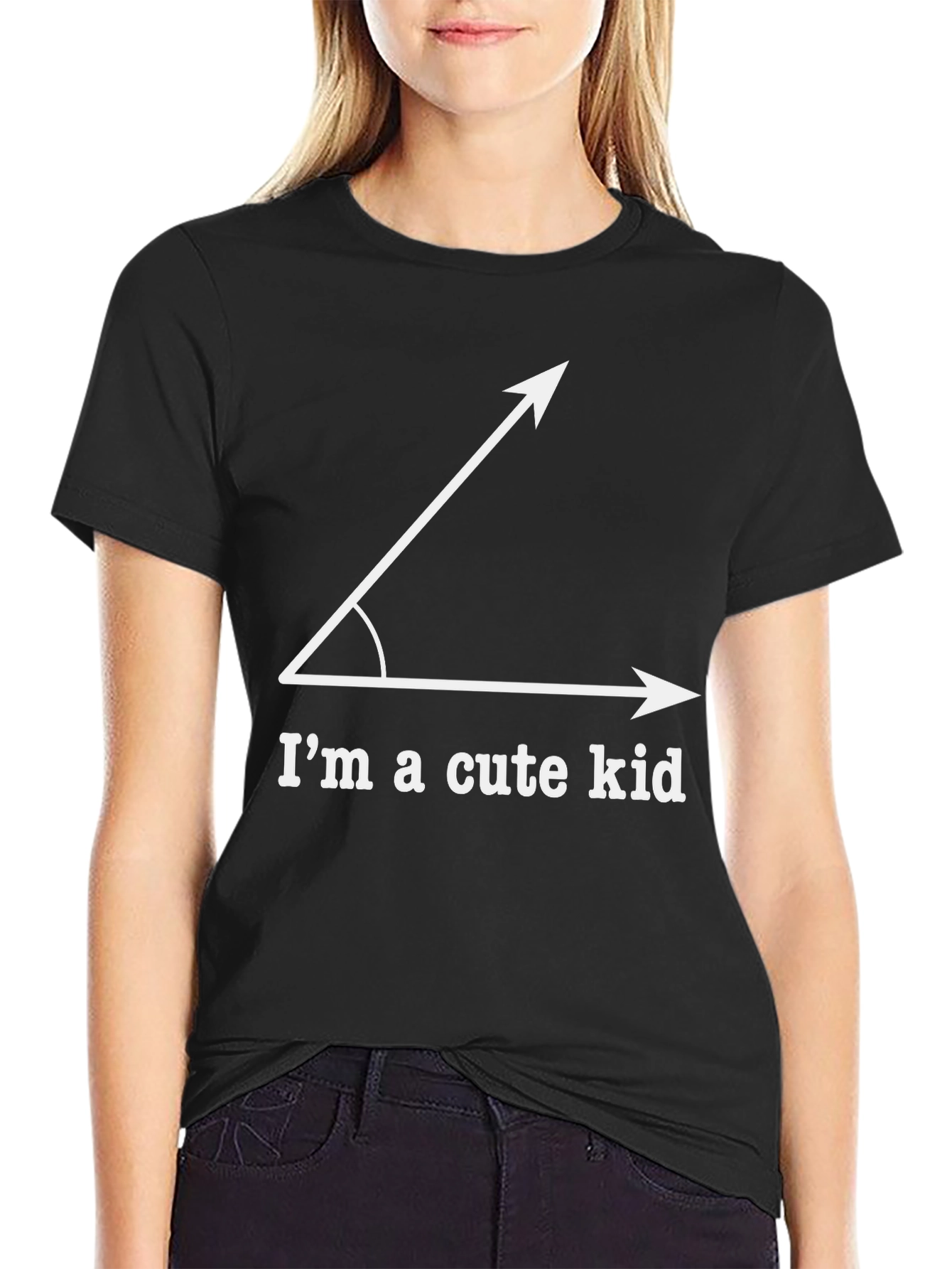 Acute Angle Pun T-Shirt - Im a Cute Kid