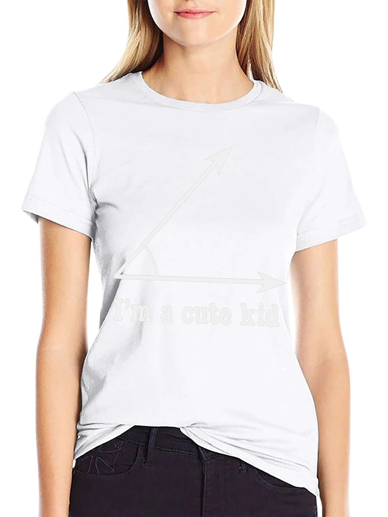 Acute Angle Pun T-Shirt - Im a Cute Kid