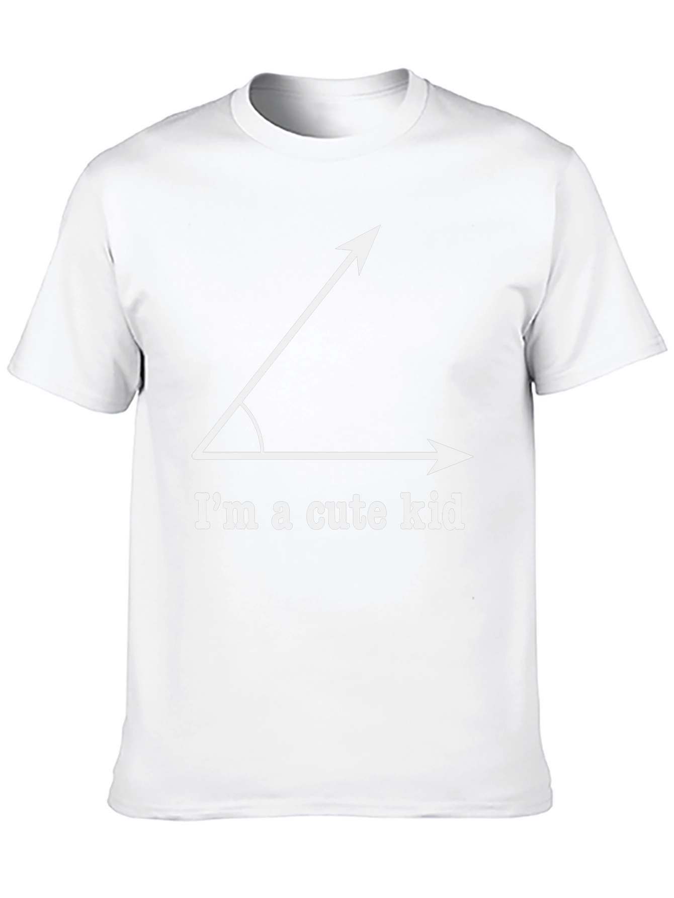 Acute Angle Pun T-Shirt - Im a Cute Kid