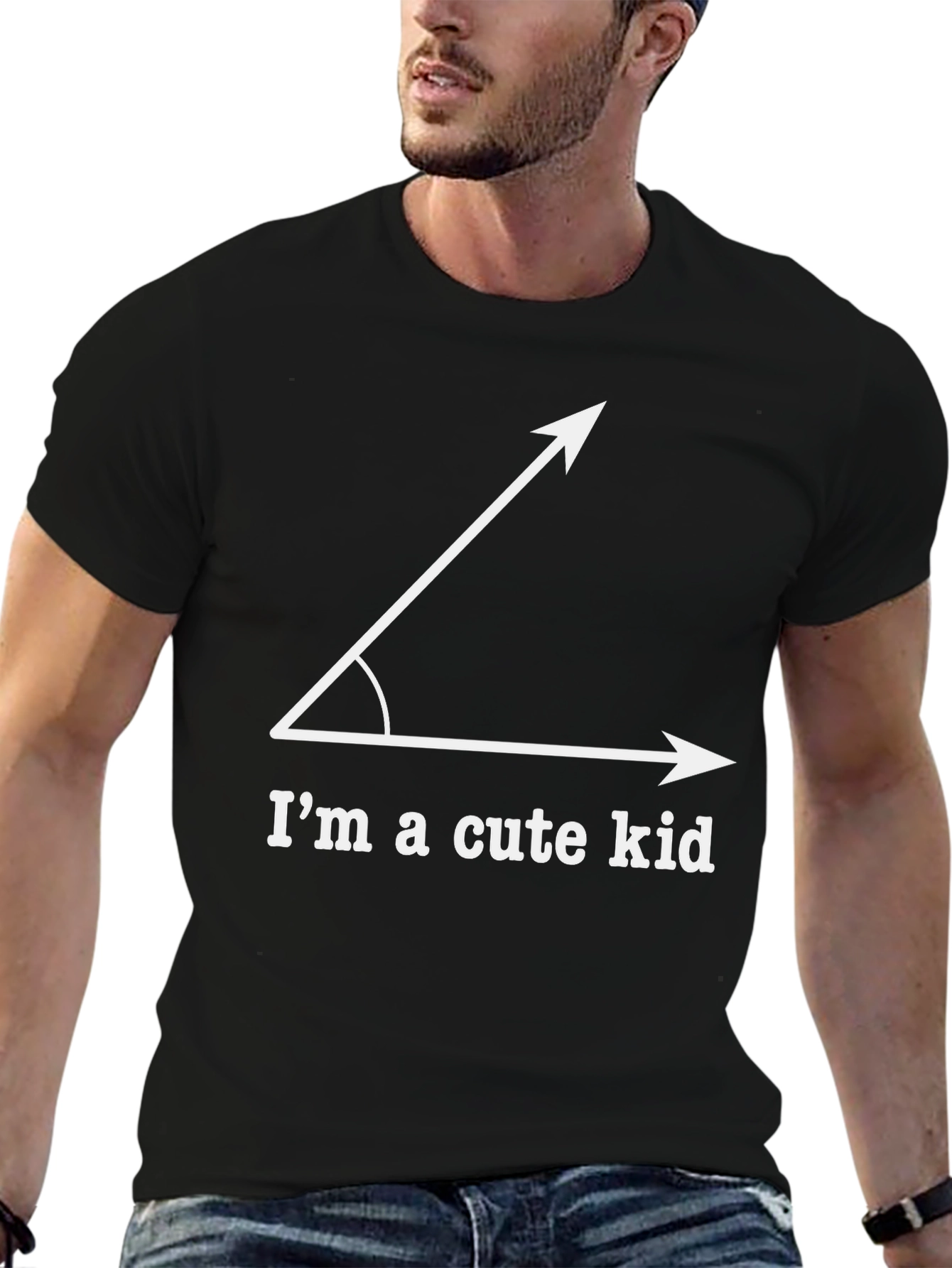 Acute Angle Pun T-Shirt - Im a Cute Kid