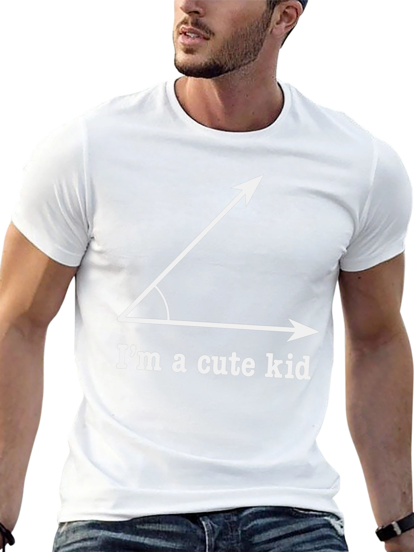 Acute Angle Pun T-Shirt - Im a Cute Kid