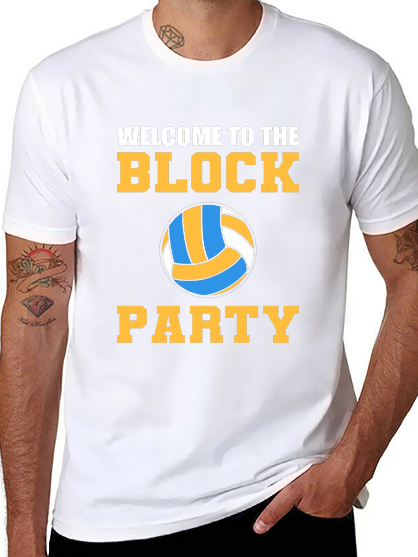 Volleyball Block Party Graphic Tee
