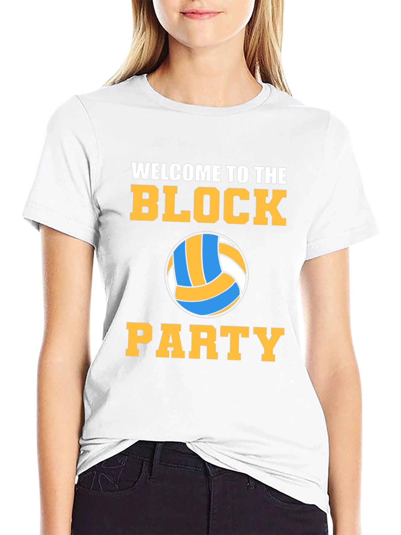 Volleyball Block Party Graphic Tee