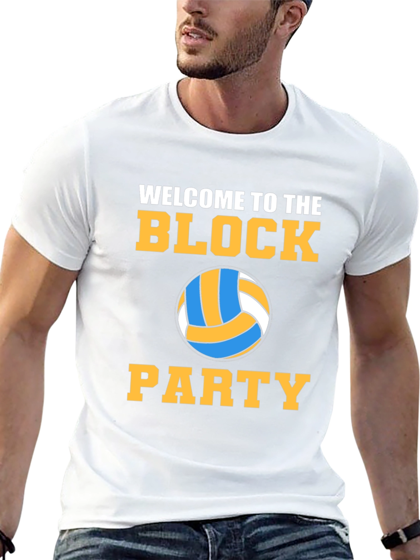 Volleyball Block Party Graphic Tee
