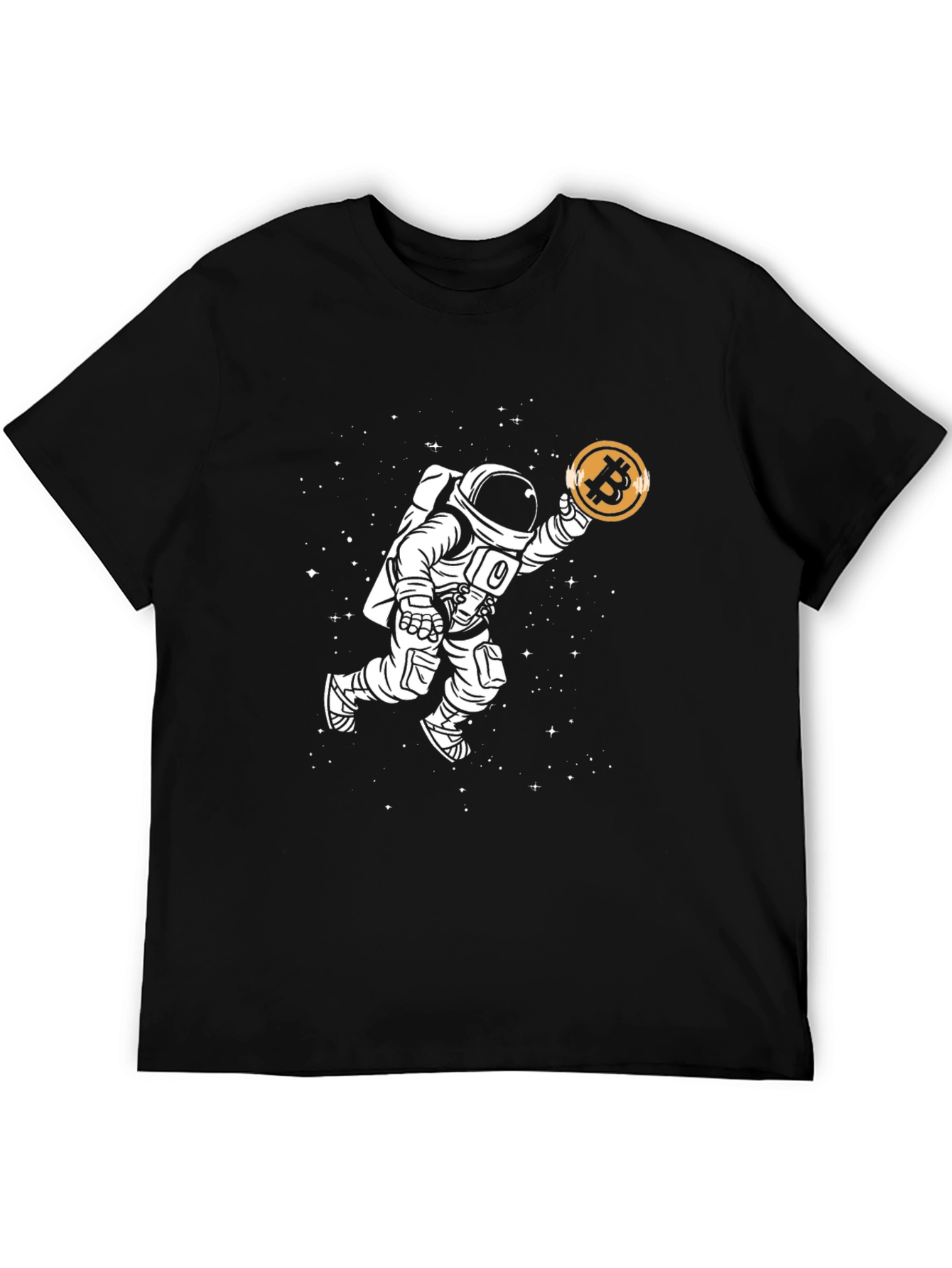 Astronaut Bitcoin T-Shirt - Crypto Space Tee