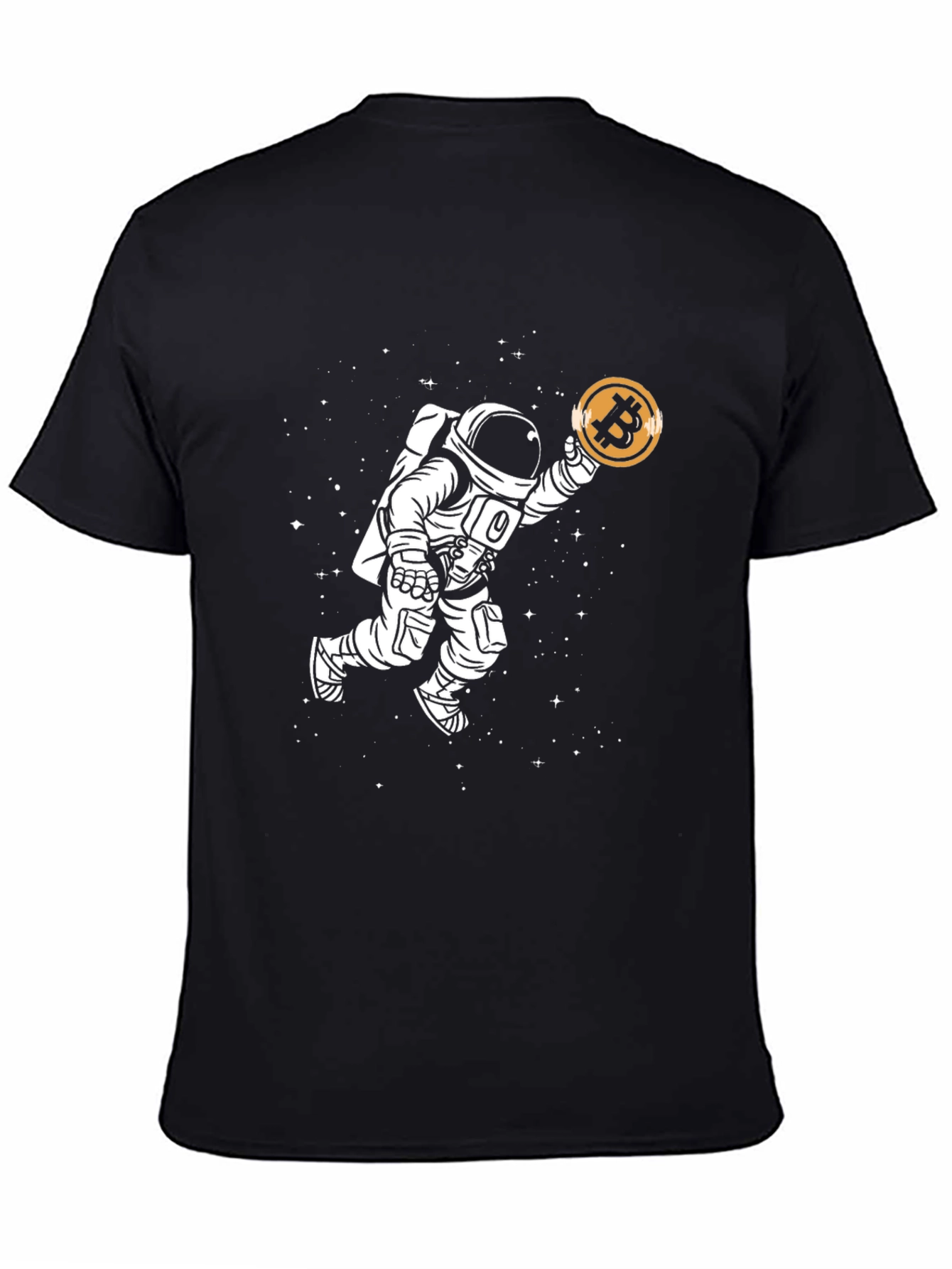Astronaut Bitcoin T-Shirt - Crypto Space Tee