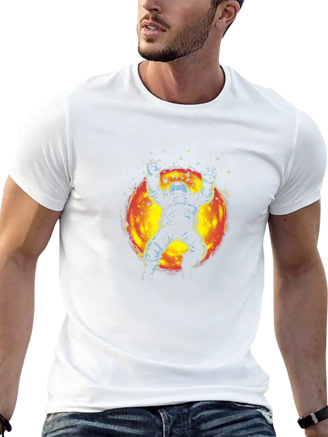 Astronaut Sunburst Graphic T-Shirt