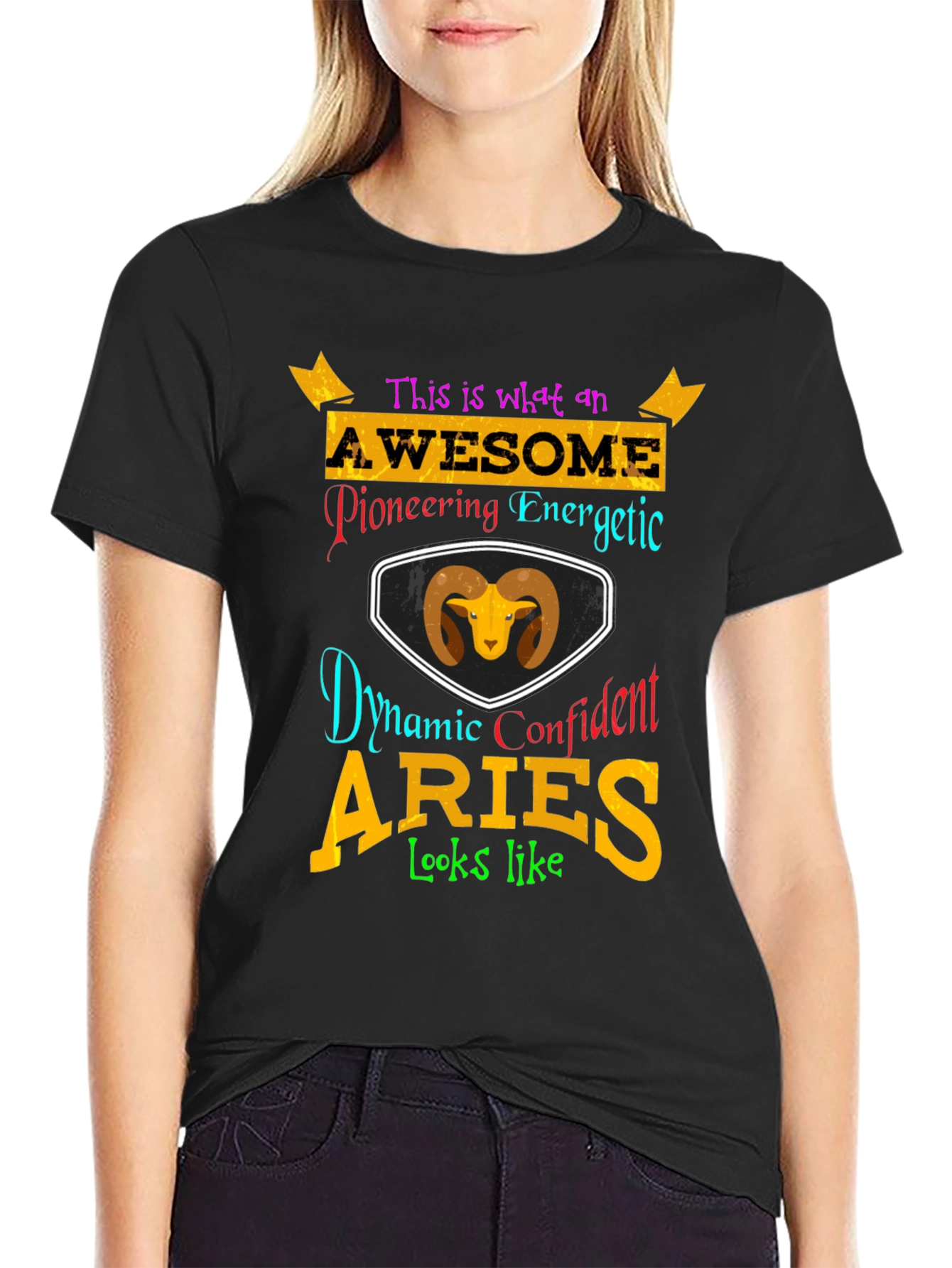 Aries Zodiac T-Shirt - Awesome Energetic Confident Design