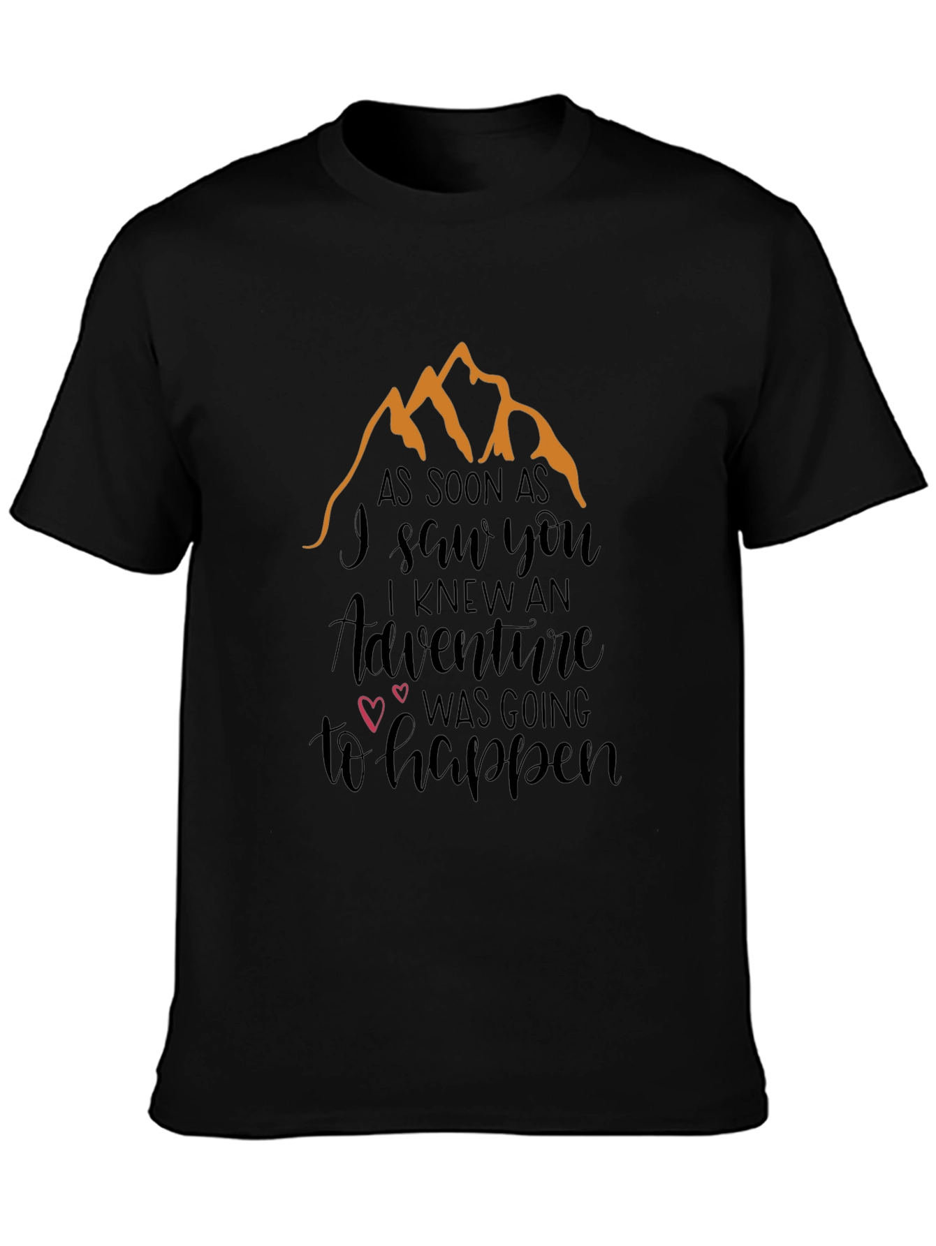 Adventure Awaits Graphic Tee - Black