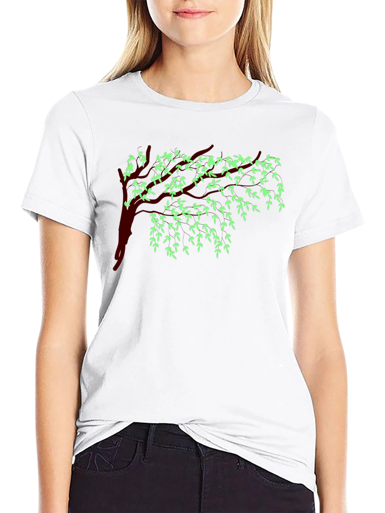 Willow Tree Graphic Tee - Nature Inspired Design