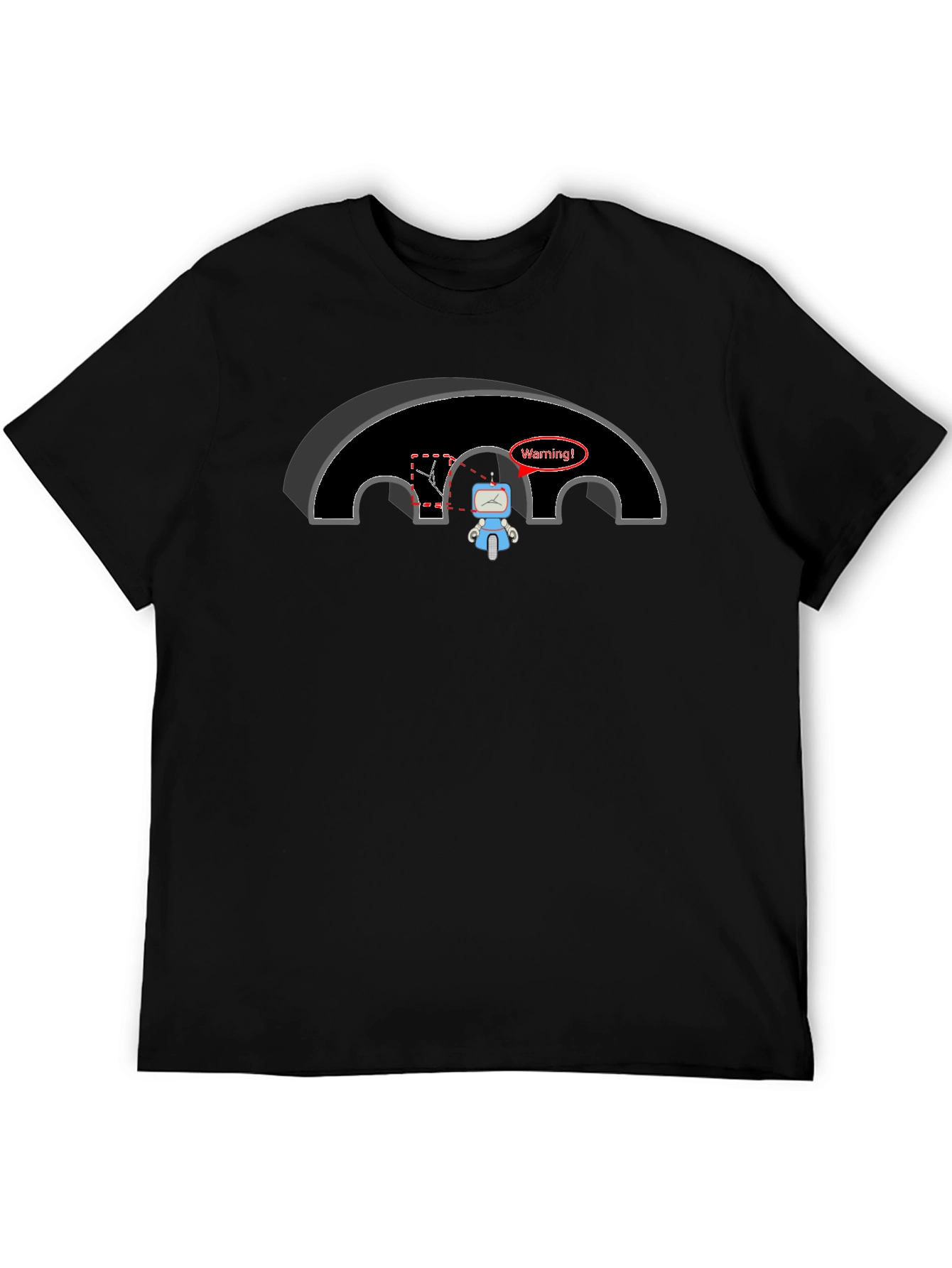 Warning Robot T-Shirt - Funny Graphic Tee