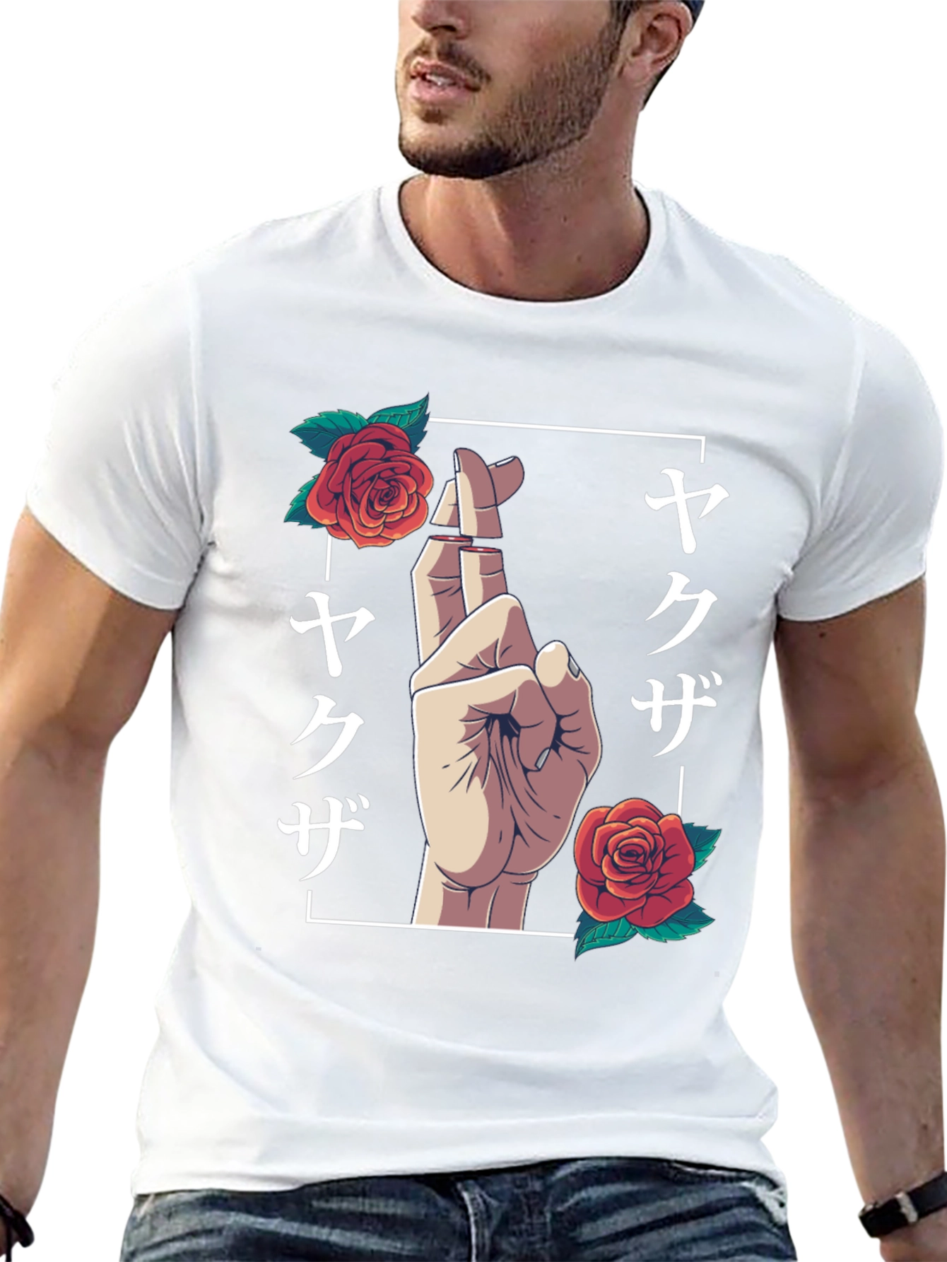 Yakuza Rose Graphic Tee - Black