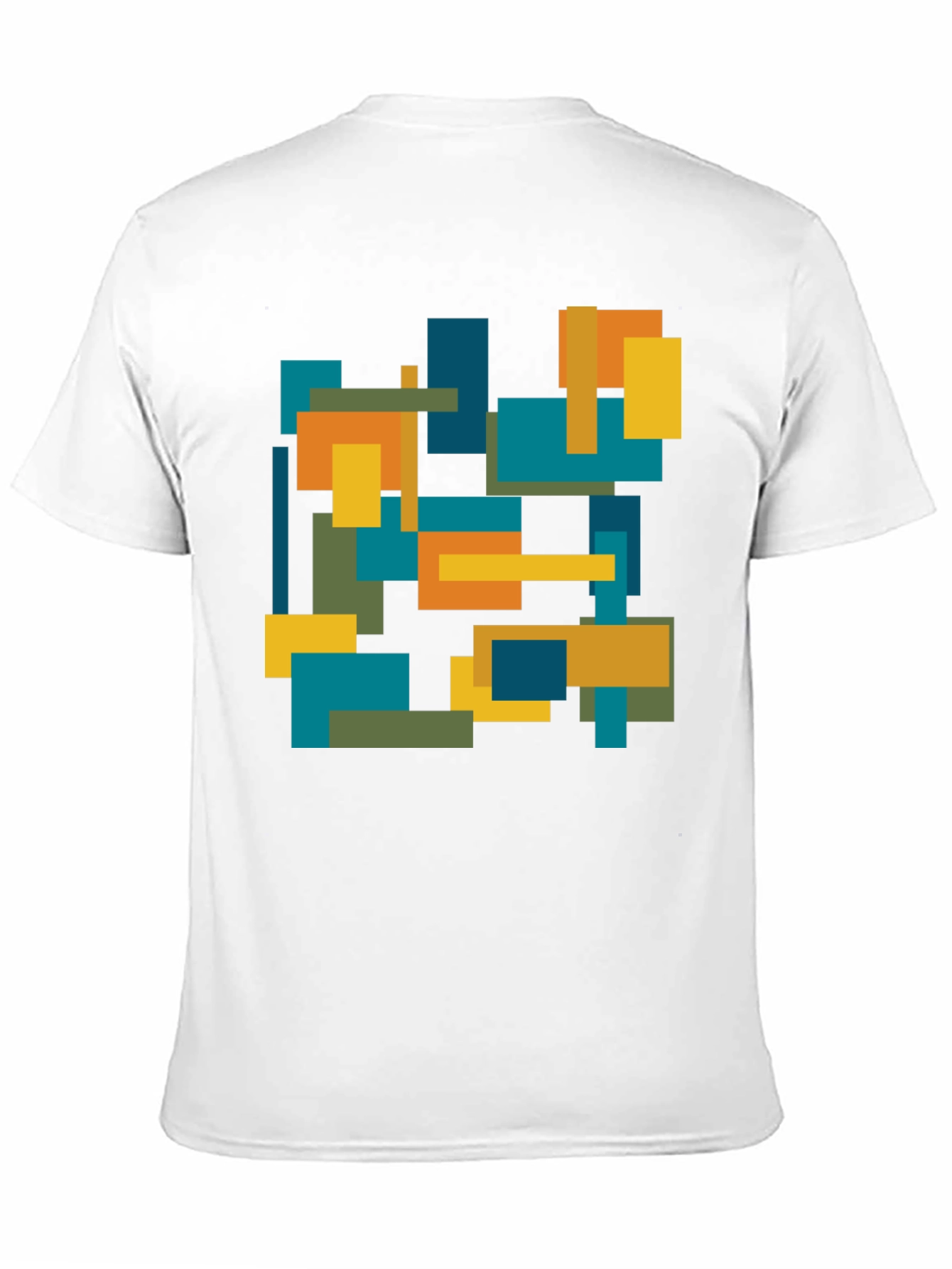 Abstract Geometric Block Print Tee