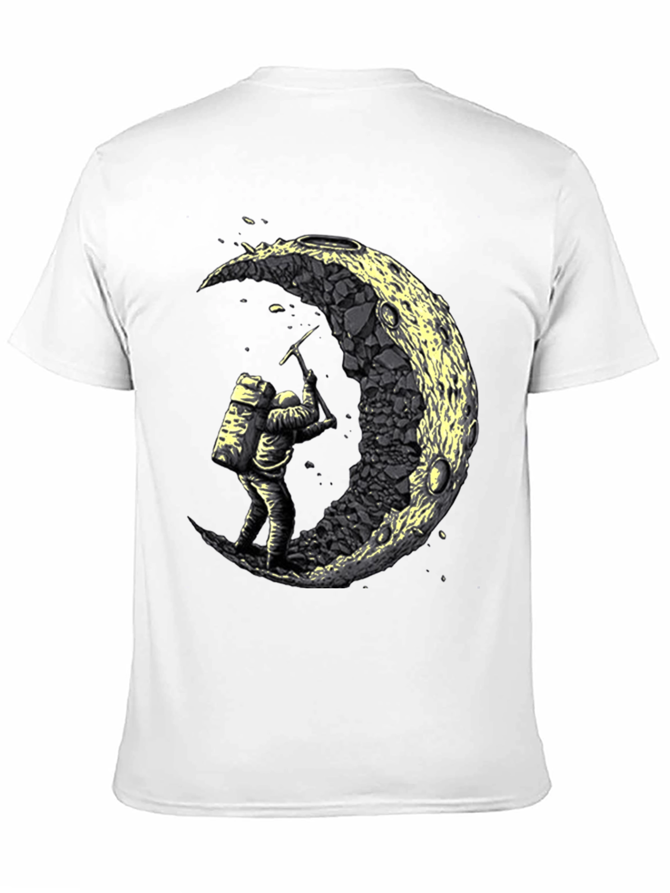 Astronaut Moon Mining Graphic Tee