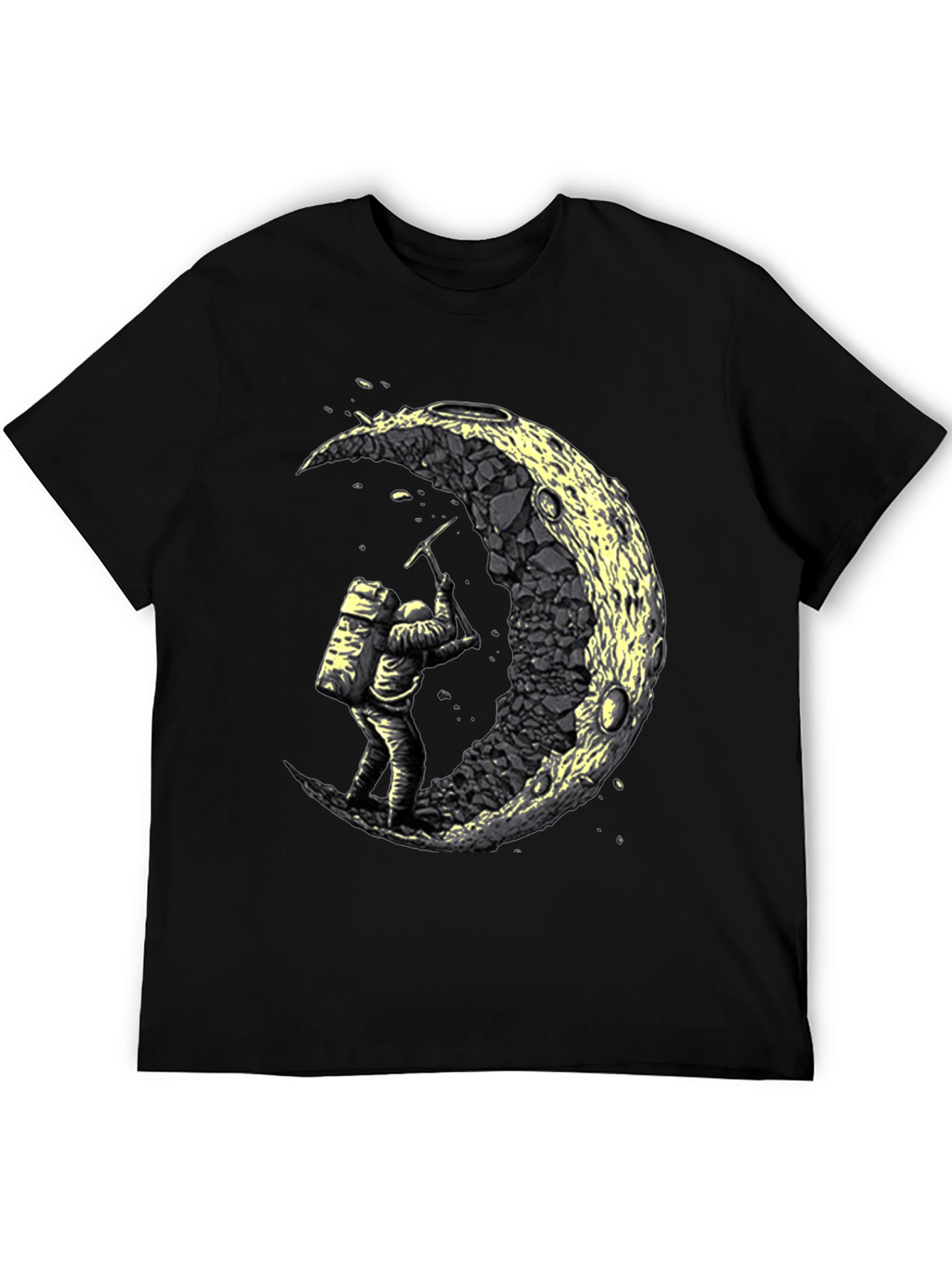 Astronaut Moon Mining Graphic Tee