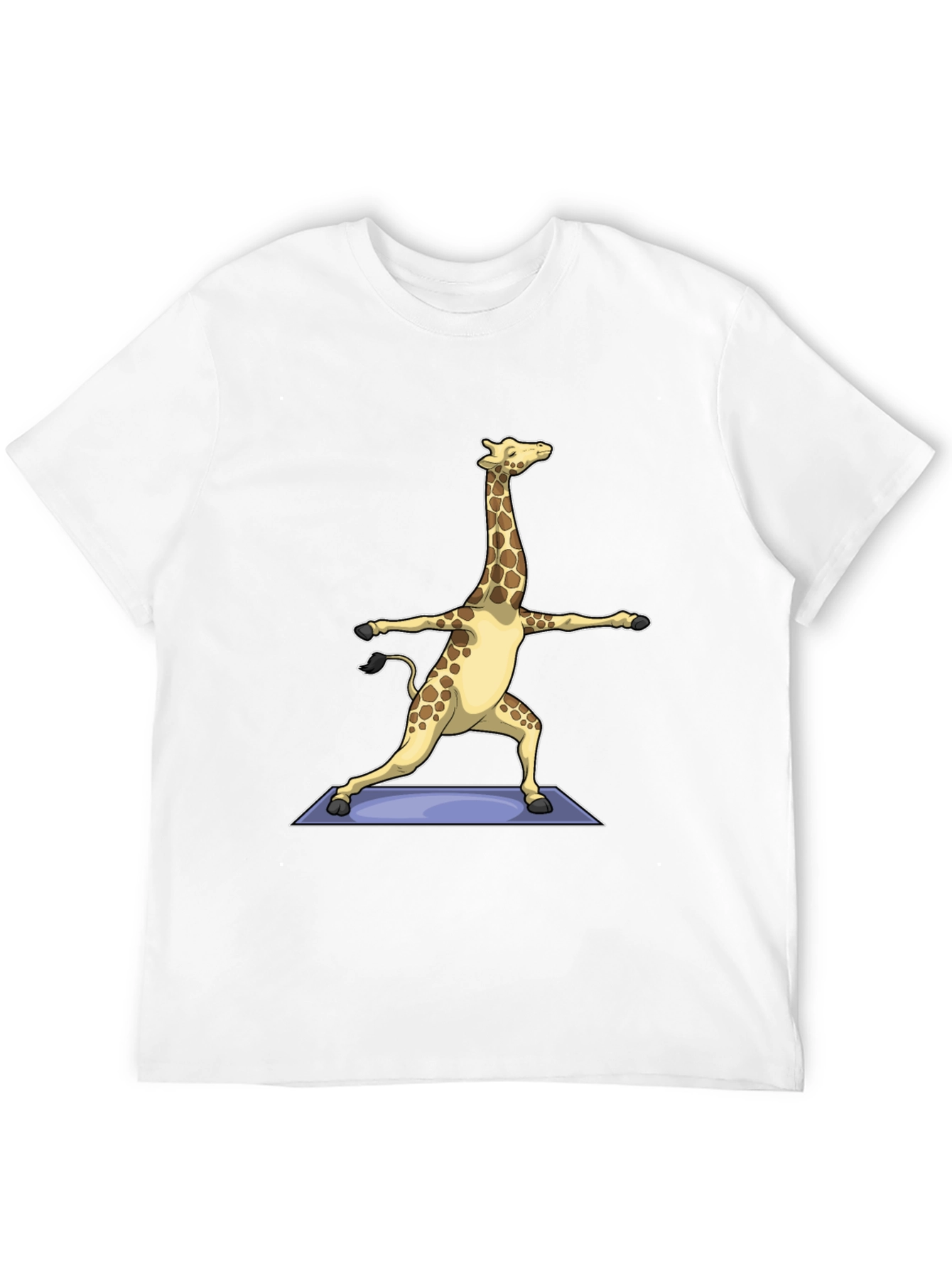 Yoga Giraffe T-Shirt - Black Graphic Tee