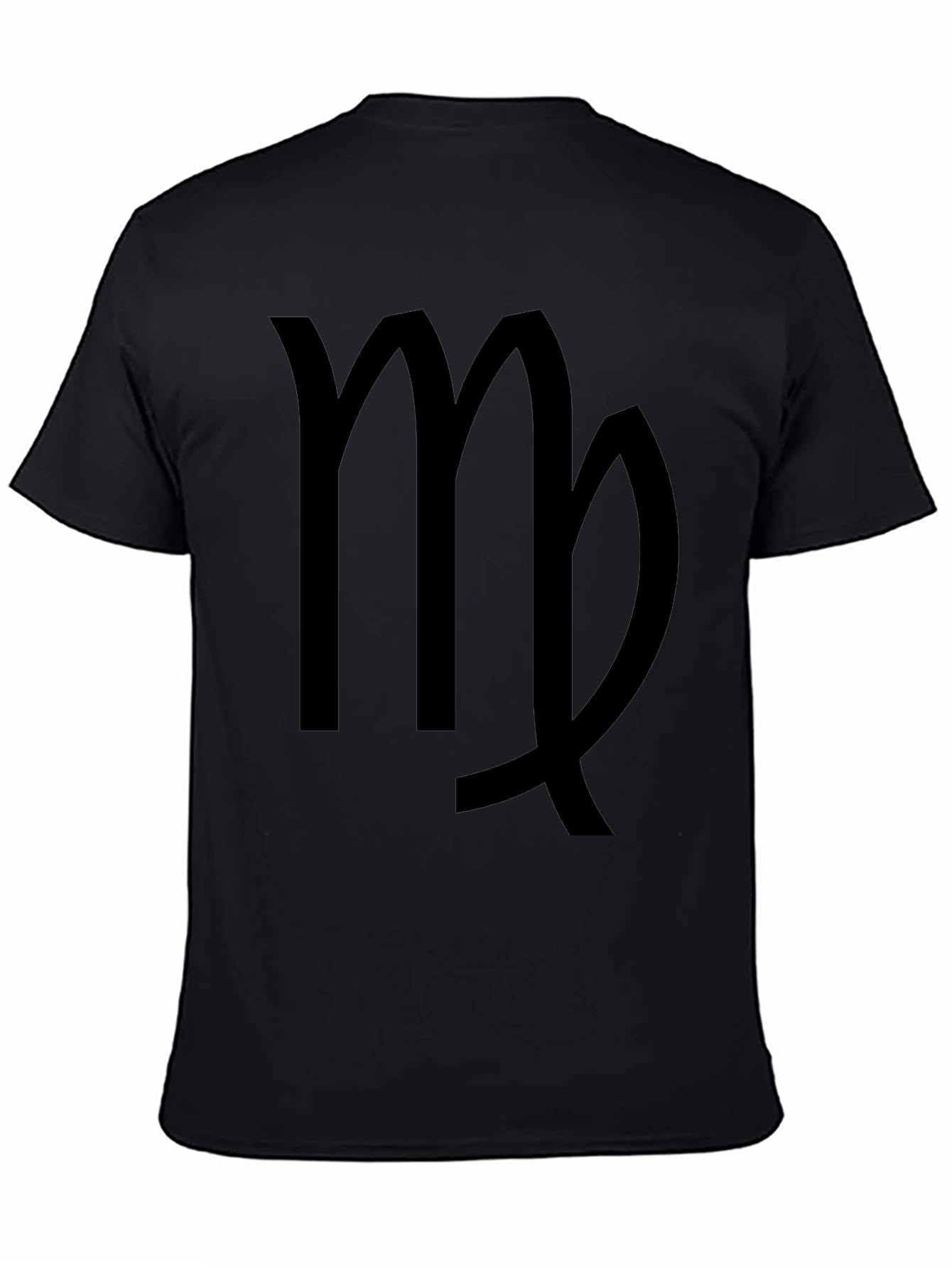 Virgo Zodiac Sign Black T-Shirt