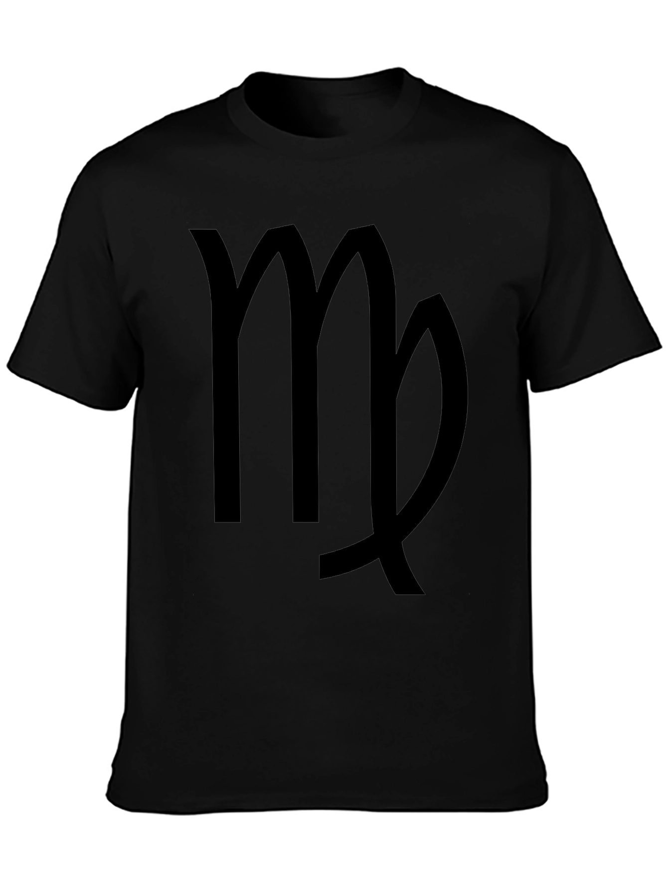 Virgo Zodiac Sign Black T-Shirt