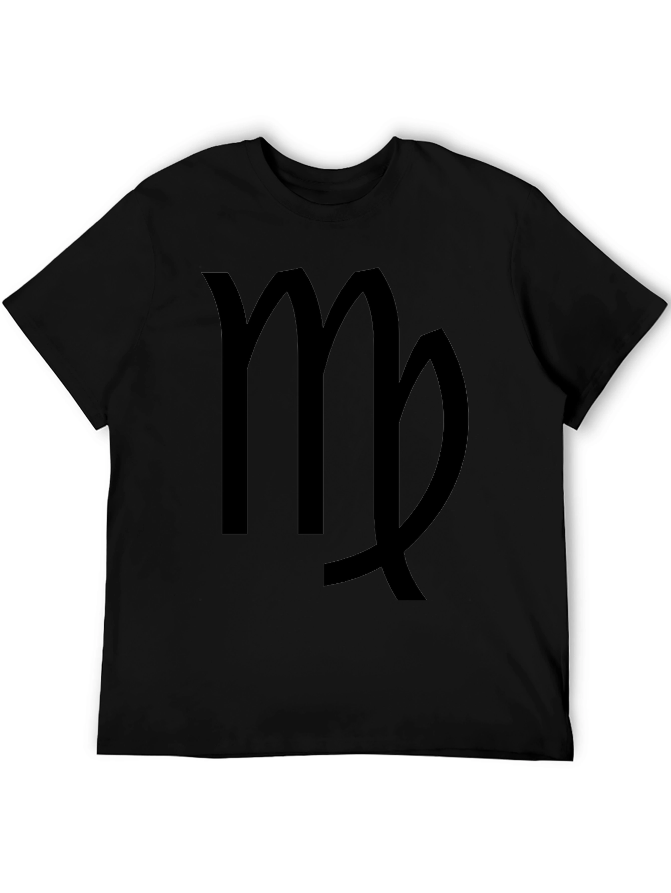 Virgo Zodiac Sign Black T-Shirt