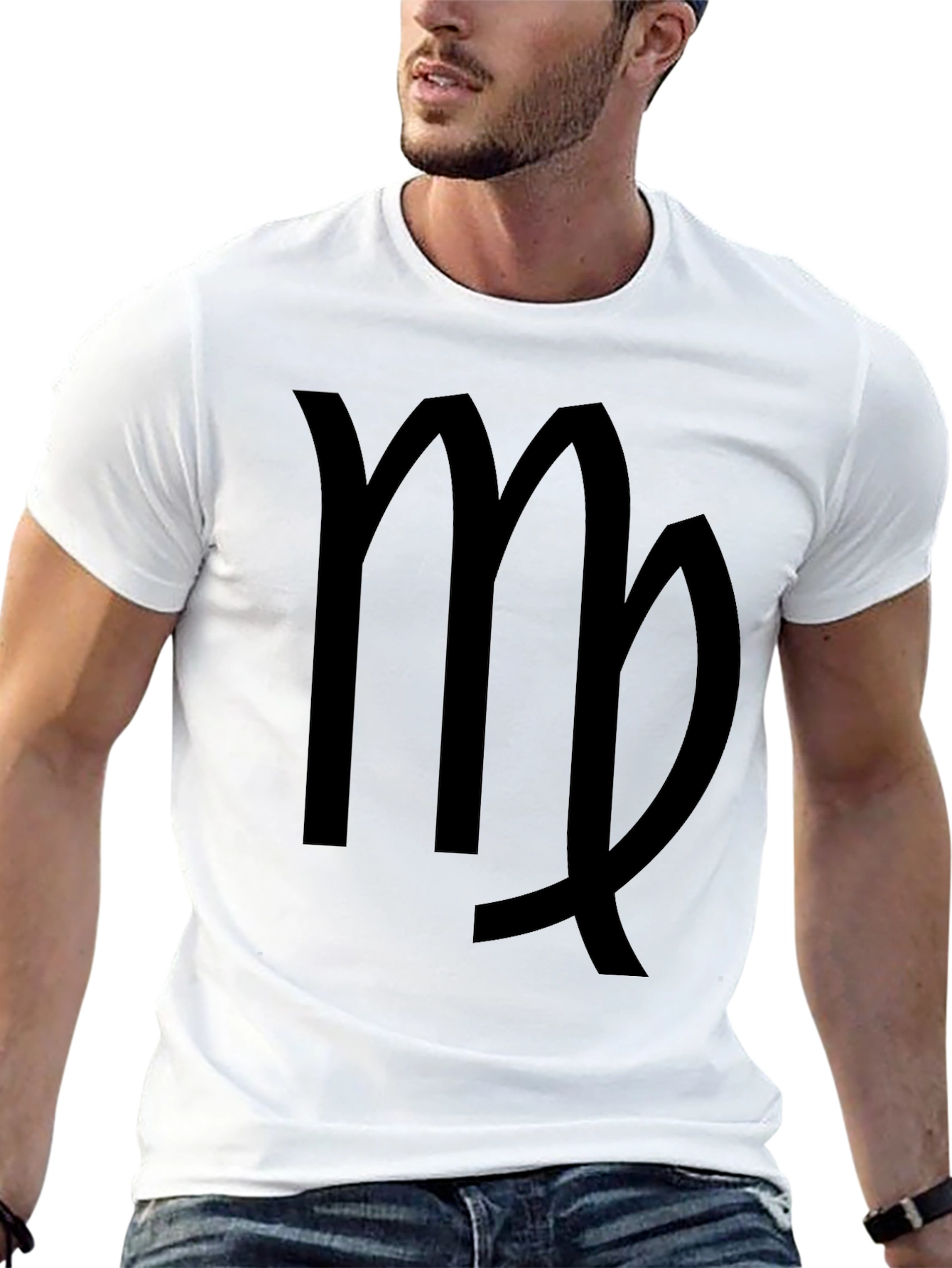 Virgo Zodiac Sign Black T-Shirt