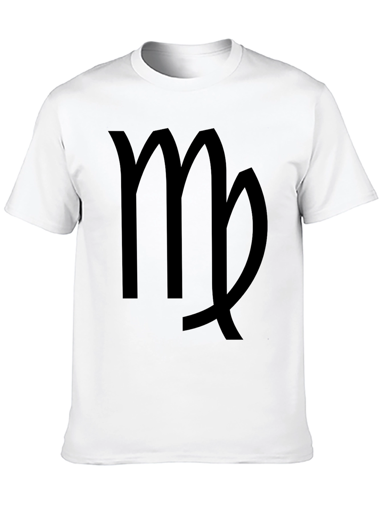 Virgo Zodiac Sign Black T-Shirt